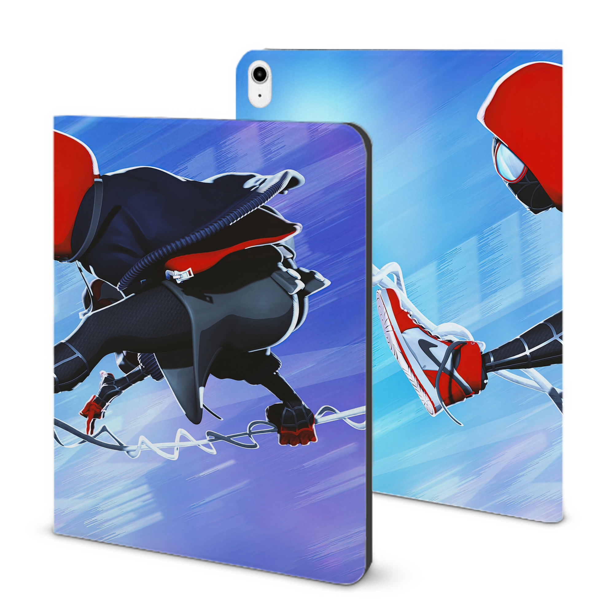 （画像用） Spider Man スパイダーマン IPadケース ペンホルダー付き ブックスタイルデザイン